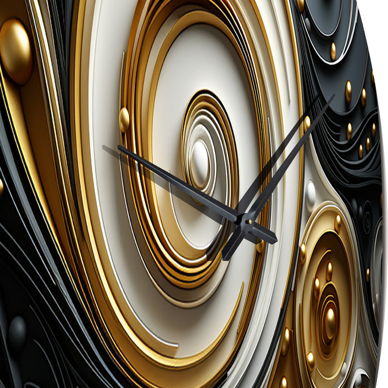 Horloge murale abstraite, Grand