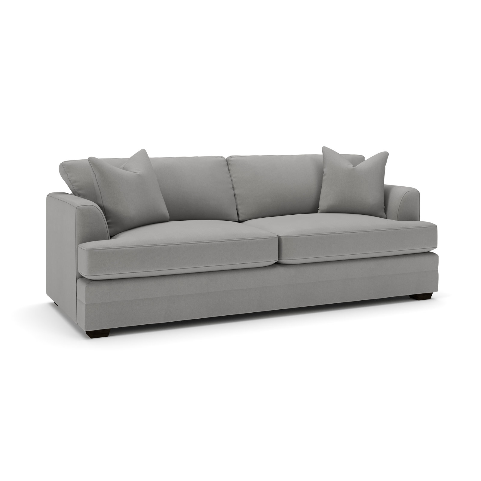 Edan Upholstered Sofa, Bayou Light Gray Canvas