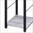 Desks, Antique White &amp; Black 2-Shelf Rectangular Writing Desk with Metal Base | Wood+Metal