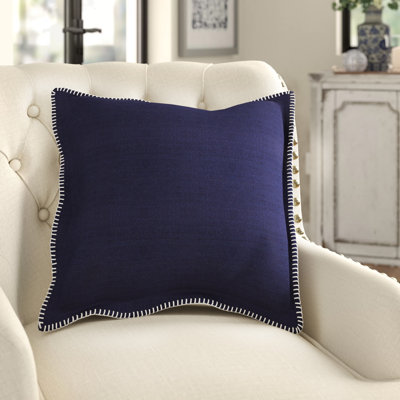 Coussin décoratif en plumes de coton Ivara