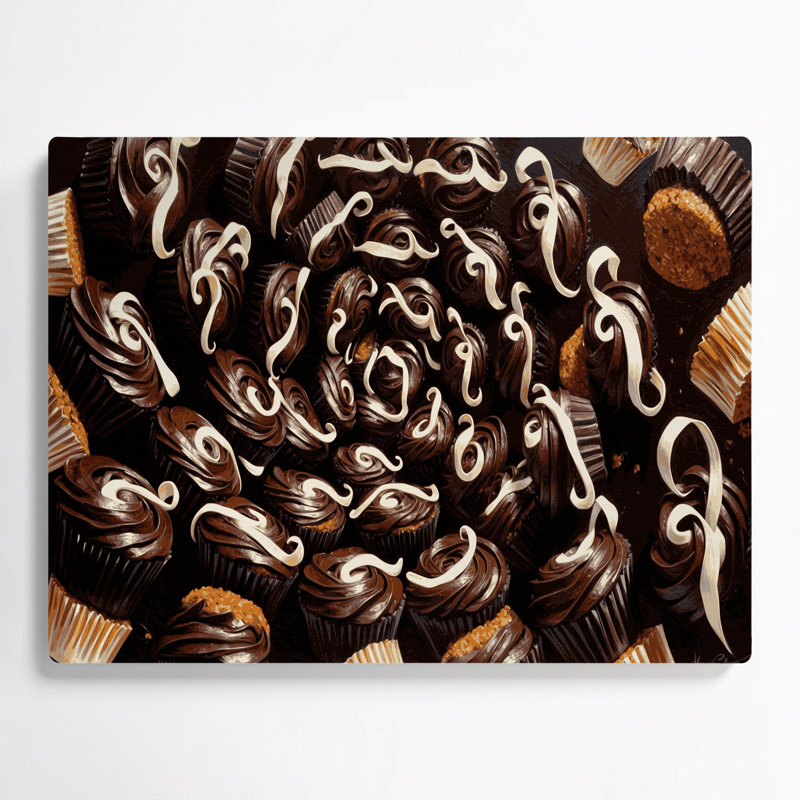 Desserts, hôtesse, petits gâteaux, art mural en métal noir, H 11 po x l 14 po