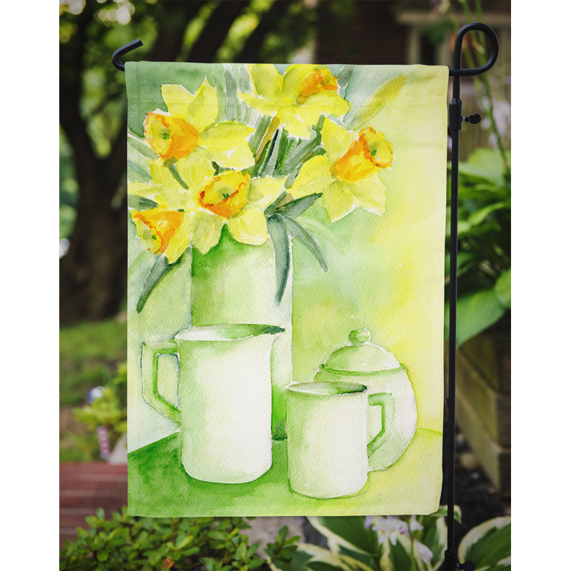 Yellow Daffodils Double-Sided Polyester Garden Flag