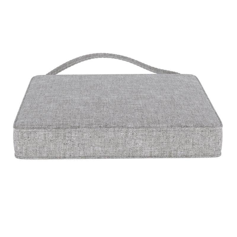 Dining ChairSeat Pad Replacement Cushion 17L x 17W x 3D, Canvas Granite