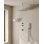  Système de douche thermostatique double avec douchette à main 12 po.