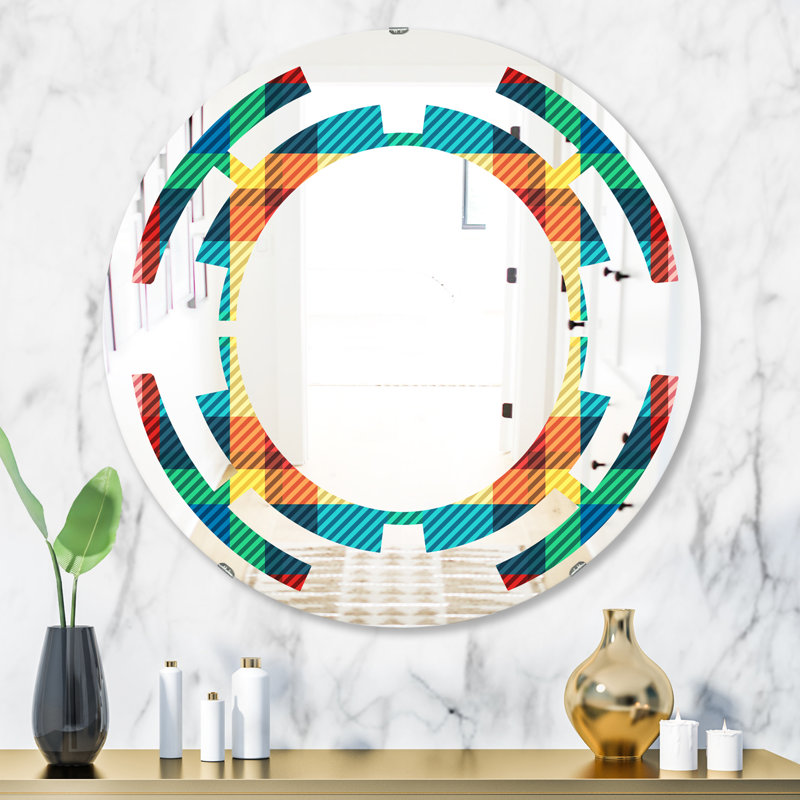 Miroir mural Tartan, 31,5 po x 31,5 po