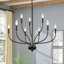 Lustre de style bougie classique / traditionnel à 2 niveaux à 2 lumières à intensité variable Sebron-810940658-822703432
