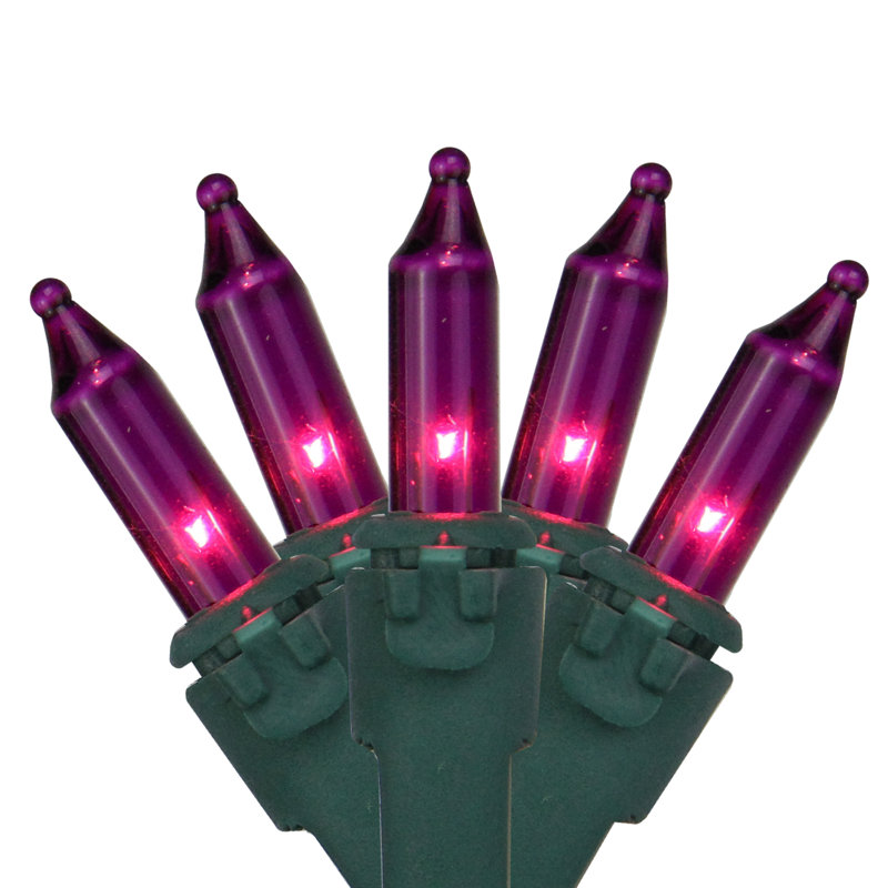 Mini ensemble de guirlandes de Noël, Mauve / Vert, 100, 552"