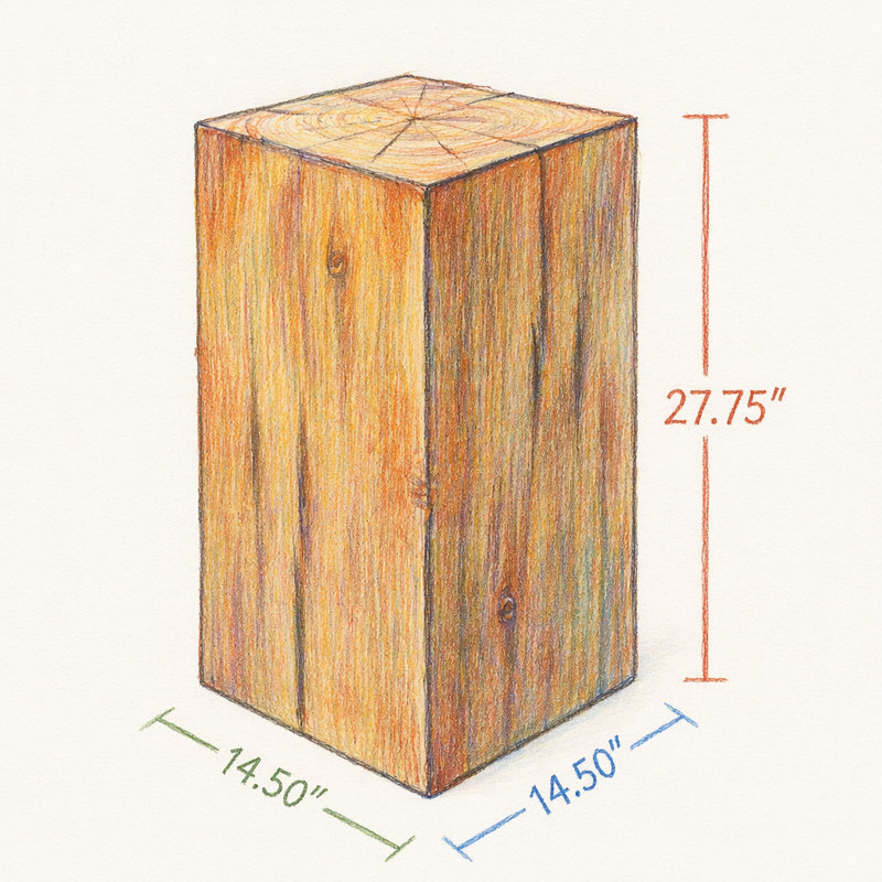 Table de bout MGO, H 27,75 po, Natural