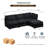 2-Seat Sectional Sofa with Hidden Storage and Ottomans-1087762237