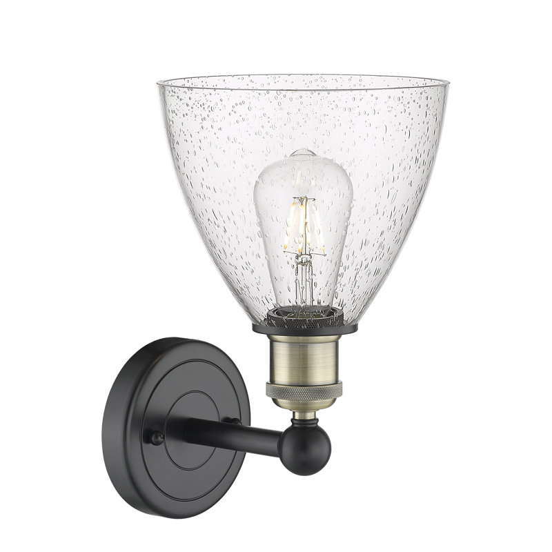 Carmichaels Armed Sconce, Seedy, Black Antique Brass