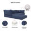 Sunbrella Outdoor Sectional Sofa Replacement Cushions Set, 5 Inch-315486079