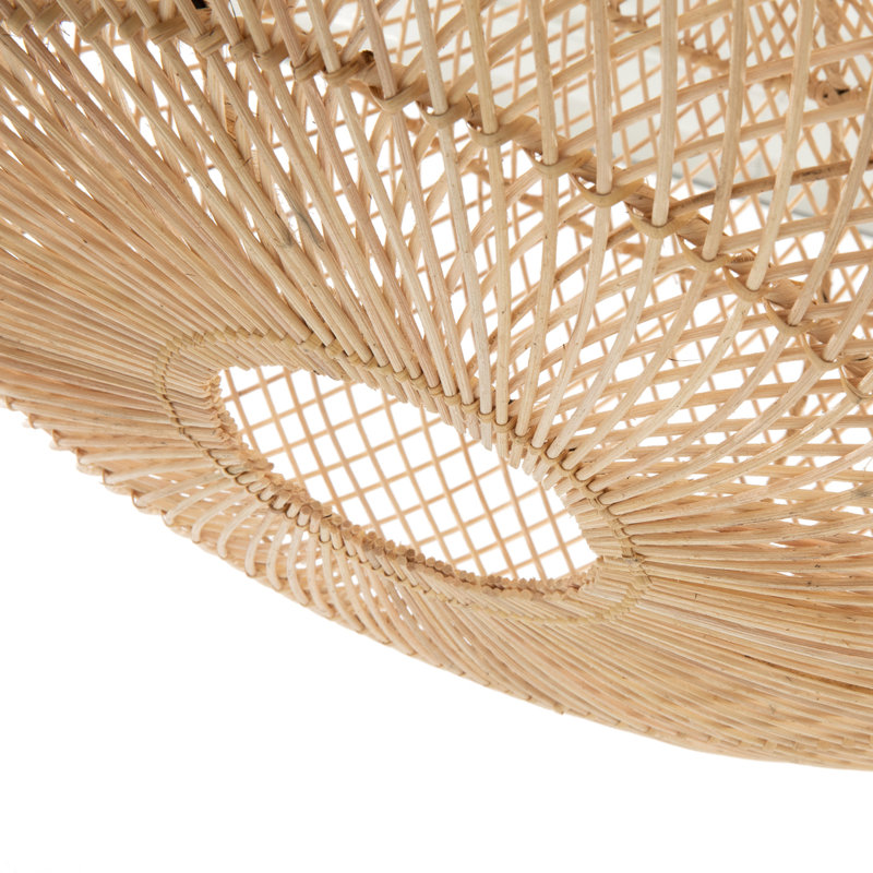 Rattan Novelty Lamp Shade ( Uno ) in Natural, 40" H x 60" W x 60" D