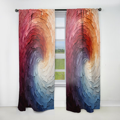 Alegre - Rainbow Curtain - Room Darkening No Pattern Curtain - 1 Panels