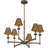 Aadyanth 6 - Light Steel Dimmable Chandelier
