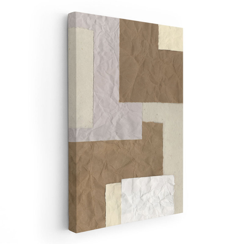 «Parchment Composition II», reproduction d'art sur toile, H 18 po x l 12 po
