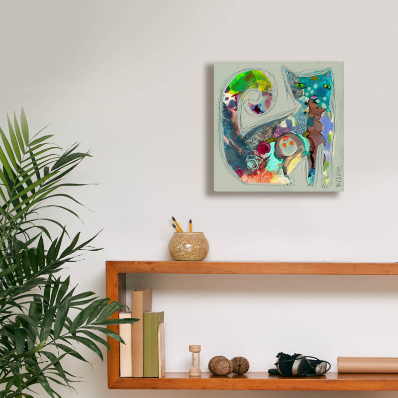 «Epic Graffiti» «Tailitude» par Wyanne, toile murale «Tailitude» par Wyanne, H 12 po x l 12 po