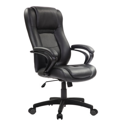 Symple Stuff Alviso Leather Executive Chair