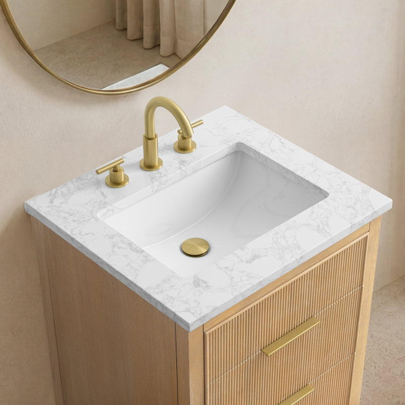 Emma 24" W Single Vanity, Classic Oak