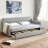 DayBed with Twin Size Erectable Trundle and USB Charging-1779872719