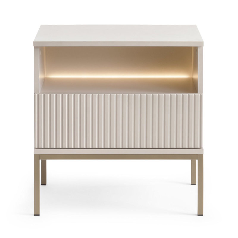 53.6cm W Manufactured Wood Bedside Table