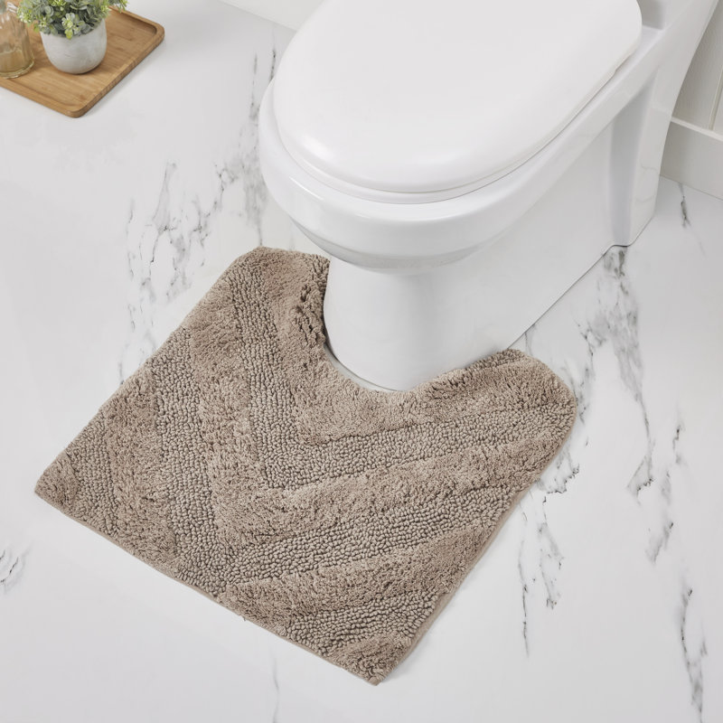 Tapis pour salle de bain 100% coton Branston 1990 GSM avec envers antidérapant Browton, Contour 20 po x 20 po, Beige