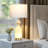 27" Bedside Glass USB Table Lamp with Touch Control and Night Light