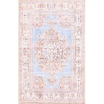 Tapis traditionnel bleu Mcclamma