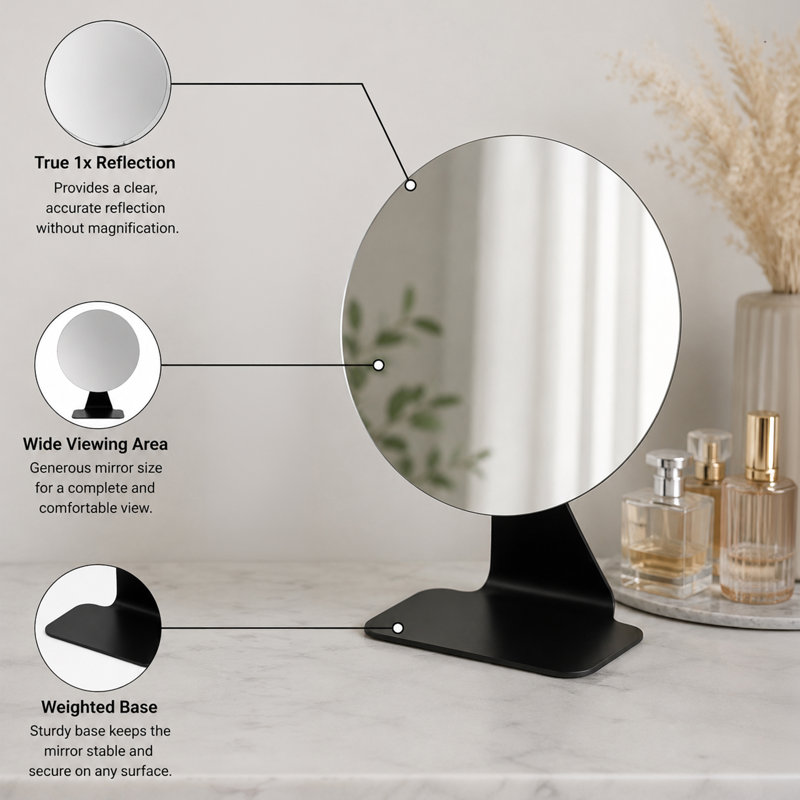 Round Floor Mirror