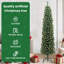 vidaXL Artificial Christmas Tree with 300 LEDs with Stand Green-196414158
