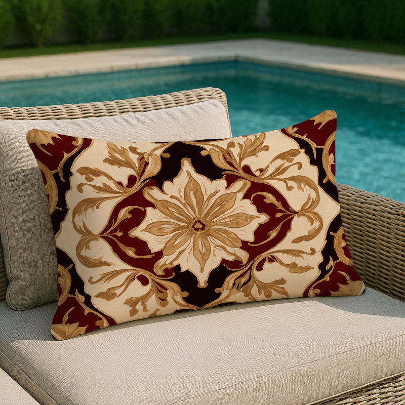 Resplendent Aura Indoor And Outdoor Throw Pillow, Rectangle 14"H x 20"W