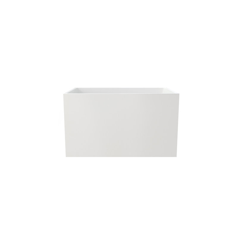 Baignoire autoportante blanche moderne en acrylique 43 po