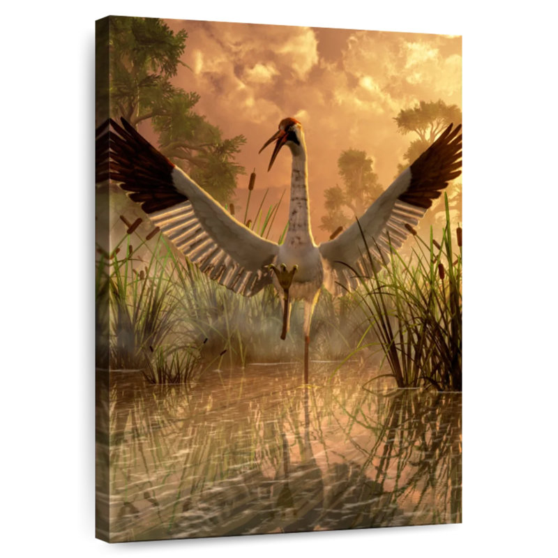 Brampt Sandhill Crane, 12" H x 8" W