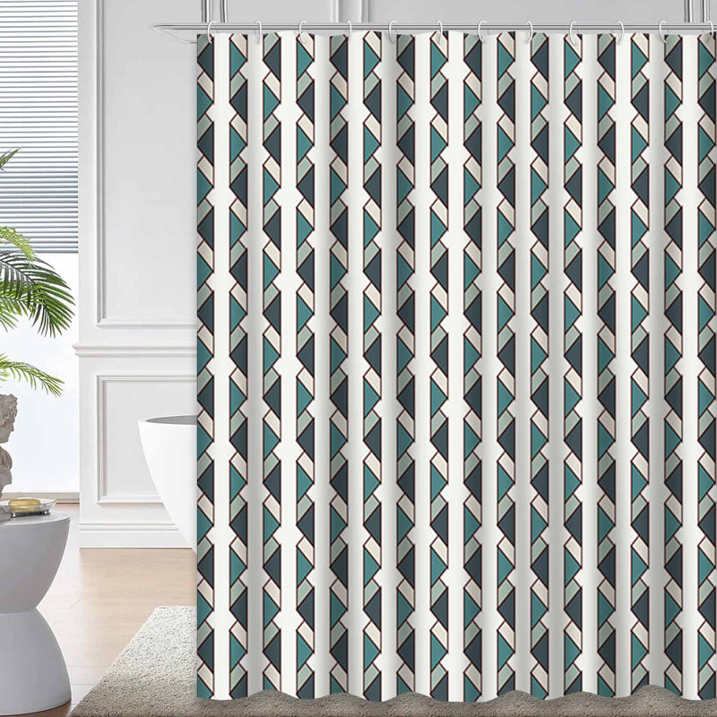 Rideau de douche Surface 12 triangles, 72" L x 72" W