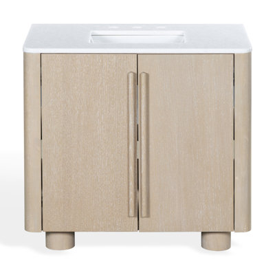 Carrara Marble Single Bathroom Vanity