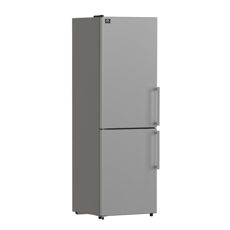 Forno Alta Qualita Guardia 23.4-Inch Bottom Freezer Refrigerator Stainless Steel, 10.8 cu.ft., Left