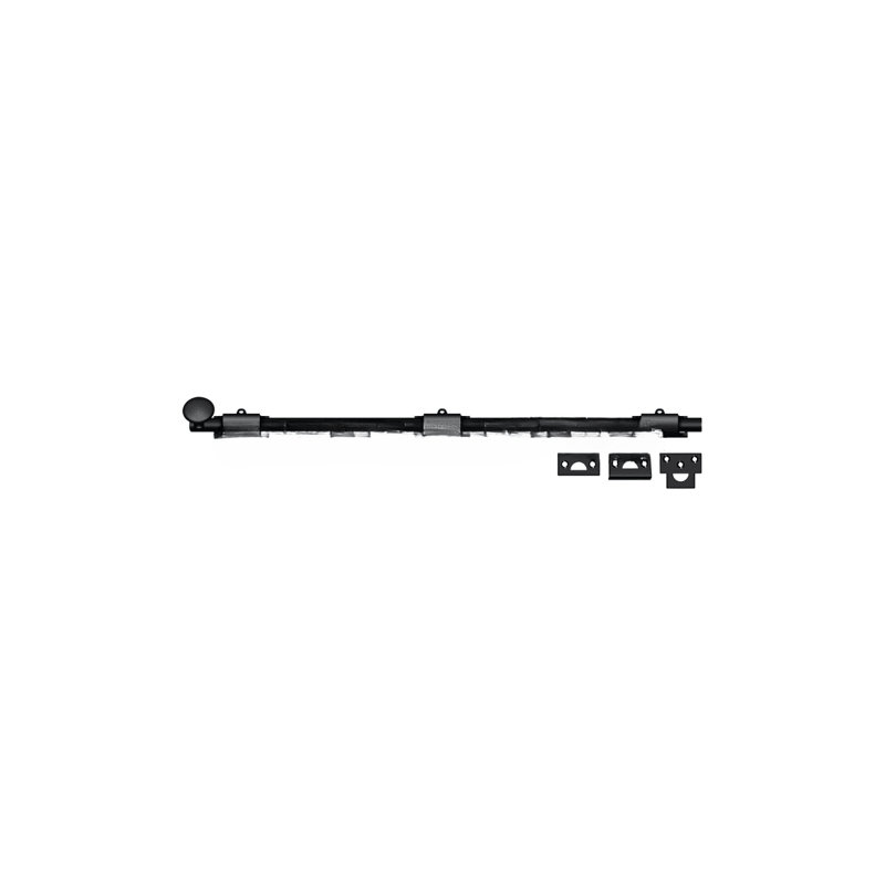Boulon de surface 24 po Deltana 24SB19; robuste; finition noire, Noir, H 1,875 po x l 24,375 po x P 1,25 po