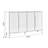 White Aluminium alloy Shoe Storage