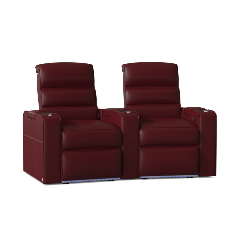 Rangée de fauteuils de cinéma inclinables Magnum LHR (rangée de 2), Cerise luxueuse