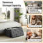 Repose-pieds pliable 30 po, coffre de rangement pour l'extrémité de la chambre à coucher, grand repose-pieds avec repose-pieds pour le salon