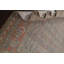 Tapis bleu clair / orange en laine Ziegler