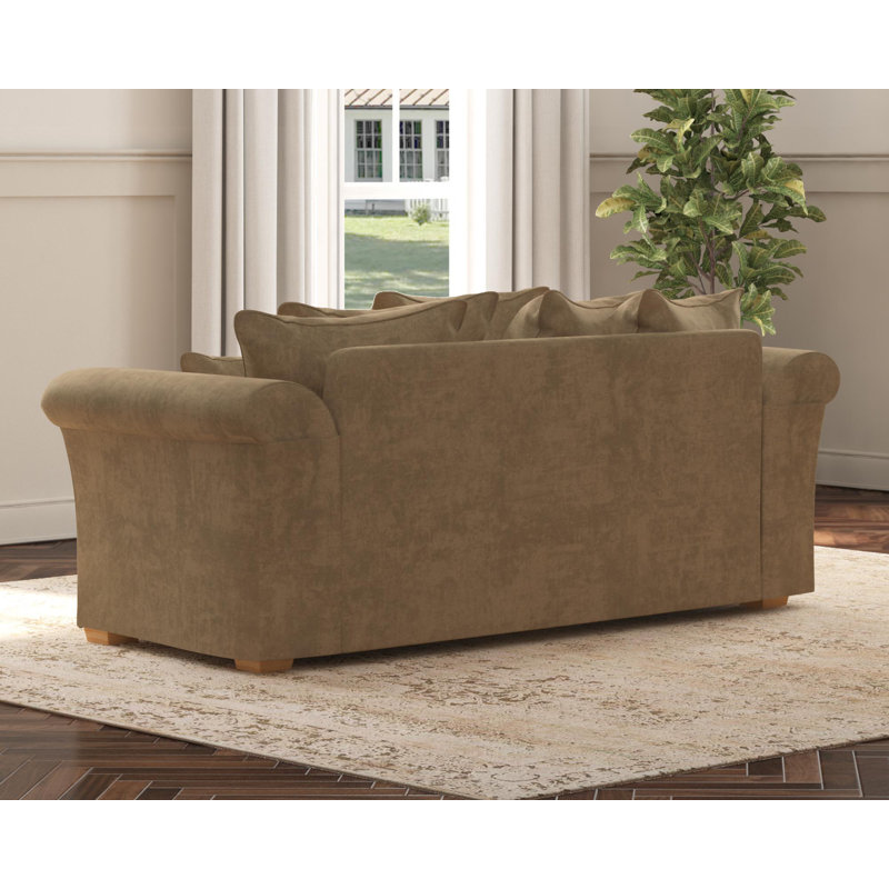 Castleacre Three Seater, Scatter Back, Dark Mink
