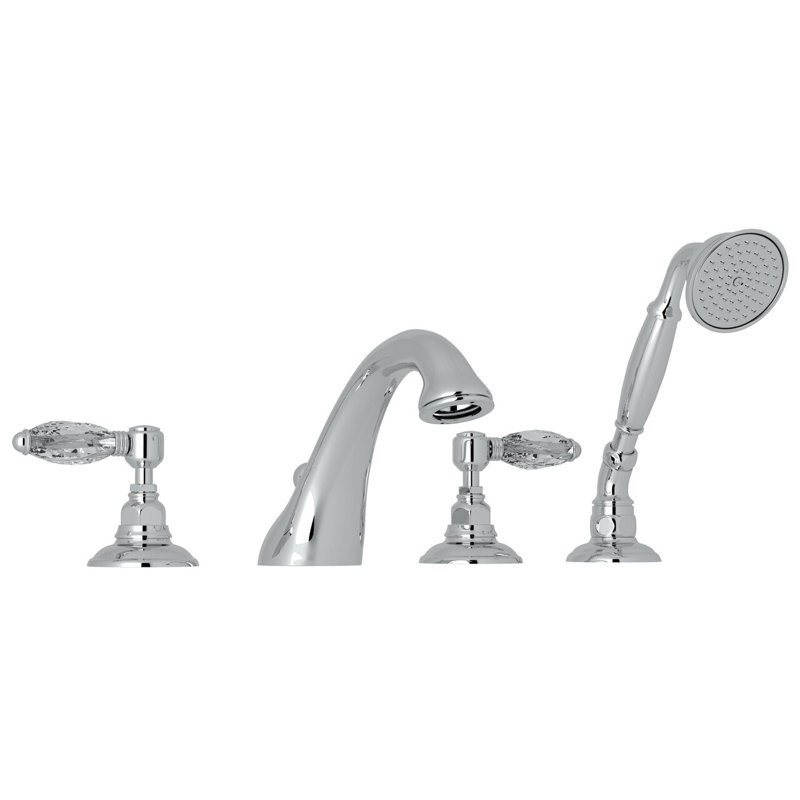 Robinet Viaggio® avec poignée levier et douche à fonction simple, Chrome poli
