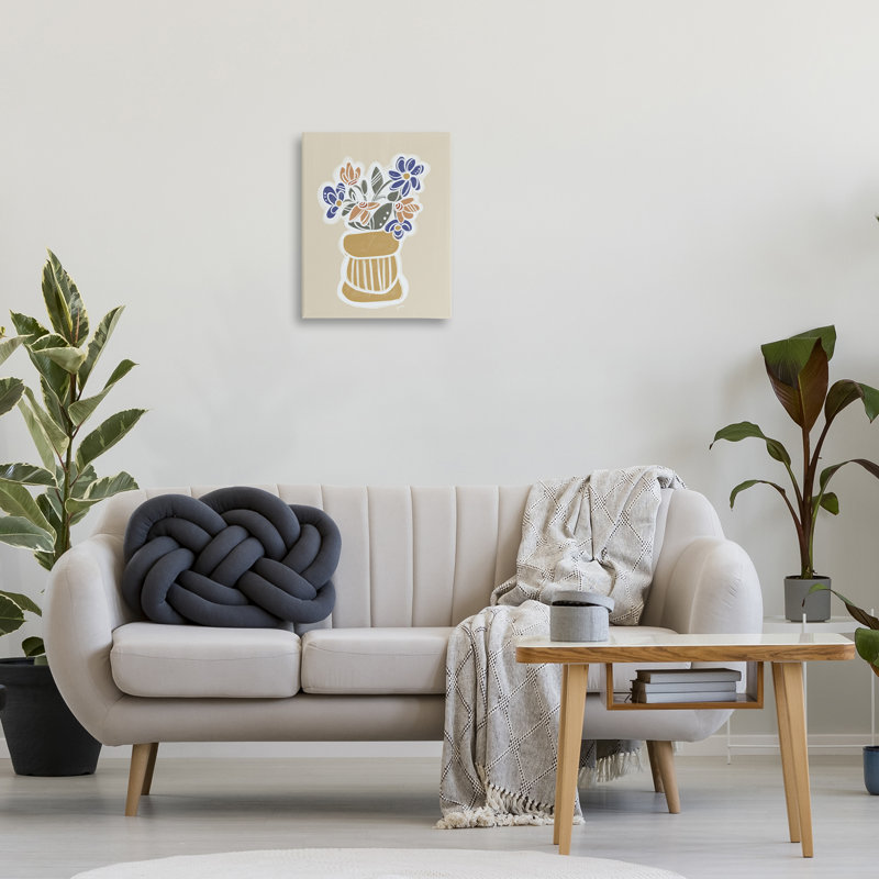 Toile avec bouquet de fleurs Arria, design par Beki Marquardt, H 20 po x l 16 po