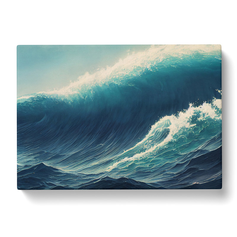 The Ingenious Ocean Wave - Wrapped Canvas, 50cm H x 76cm W x 3cm D