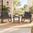 2 - Person Outdoor Rocking Wicker Conversation Set With Cushions-2137520393