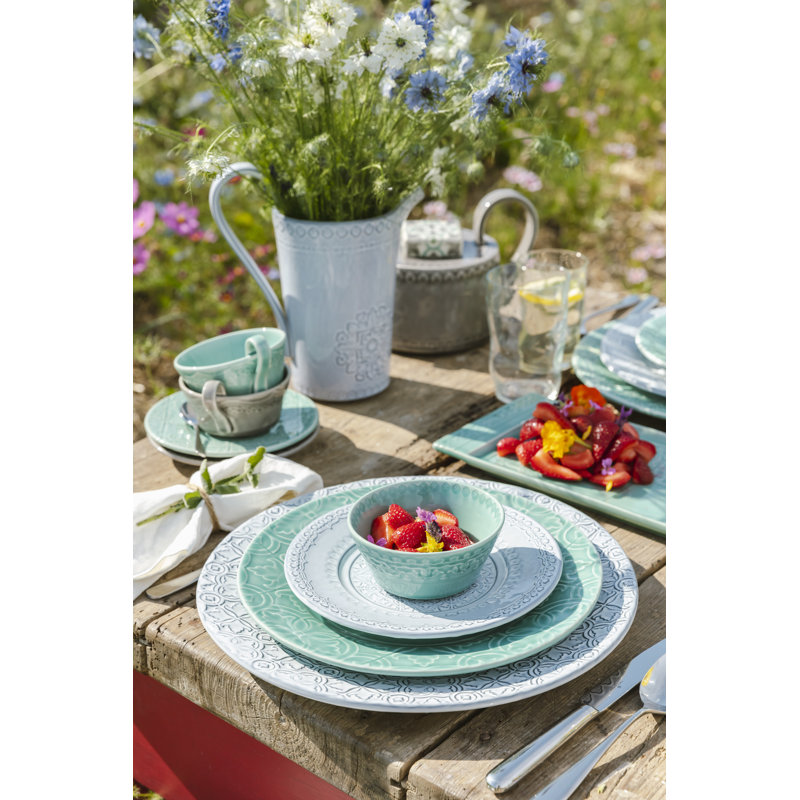 Rua Nova Earthenware Salad/Dessert Plate, Antique White