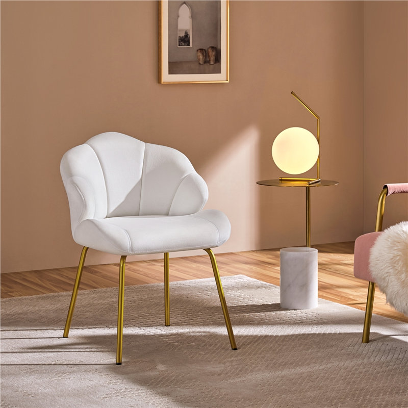 Aaliyiah Upholstered Armless, White