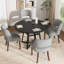 Chaise d'appoint rembourrée en bois massif-2022133703