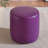 11.8In Small Round Faux Leather Upholstered Ottoman-125374300