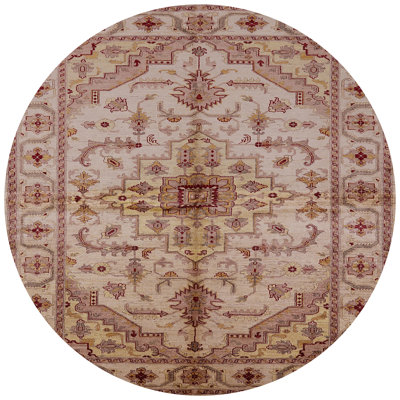 Tapis oriental rose / ivoire Bedros